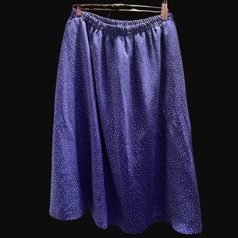 Vintage Leslie Fay Dresses Elastic Midi Skirt Size 8 Small Medium